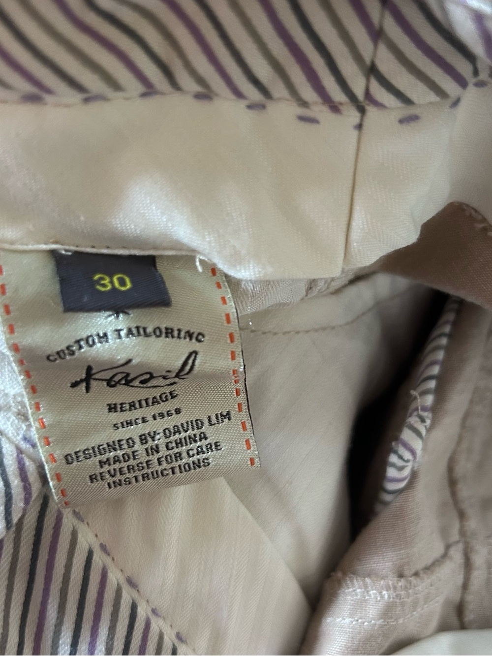 🩵MAKE OFFER🩵 NWT Kasil Light Beige Linen Blend Bermuda Shorts Khaki Sz 30 - Picture 7 of 7